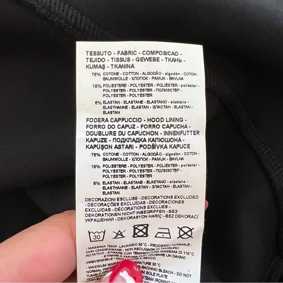 🖤 NWT🖤 EMPORIO ARMANI Emoji Patch Hoodie - Picture 10 of 10